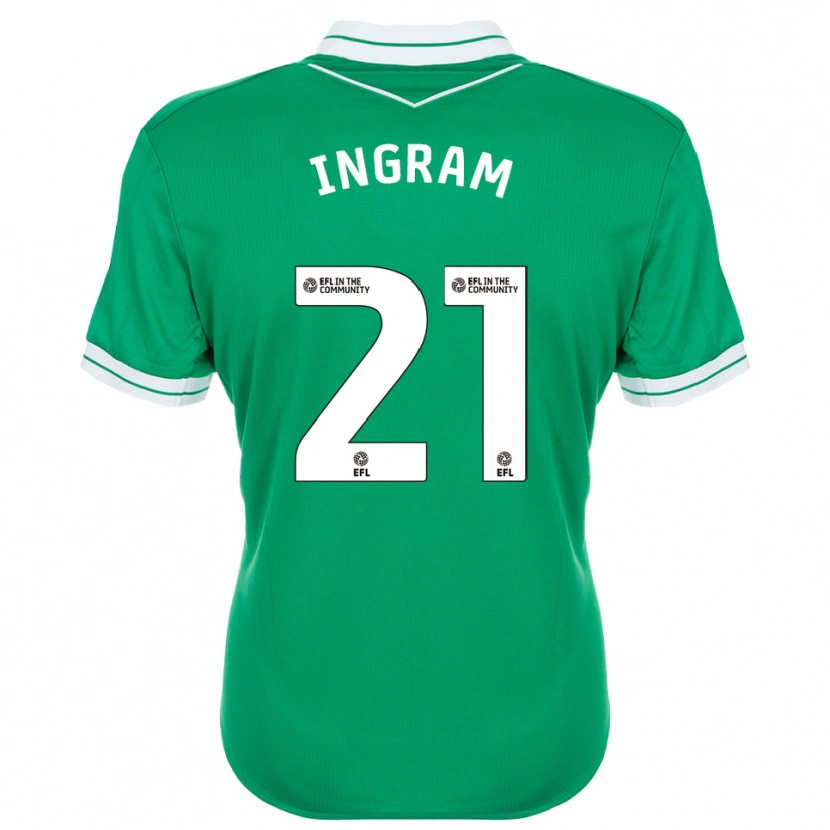 Danxen Criança Matt Ingram #21 Verde Branco Camisola Guarda-Redes 2025/26 Camisa Brasil