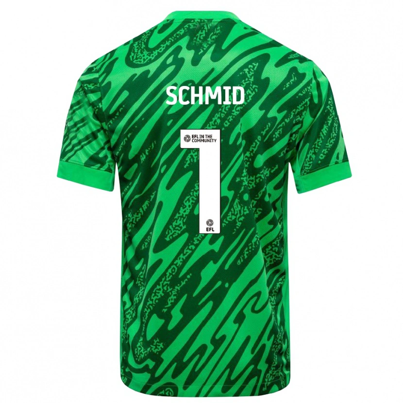 Danxen Criança Nicolas Schmid #1 Verde Floresta Camisola Guarda-Redes 2025/26 Camisa Brasil