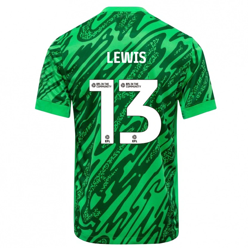 Danxen Criança Karl Lewis #13 Verde Floresta Camisola Guarda-Redes 2025/26 Camisa Brasil