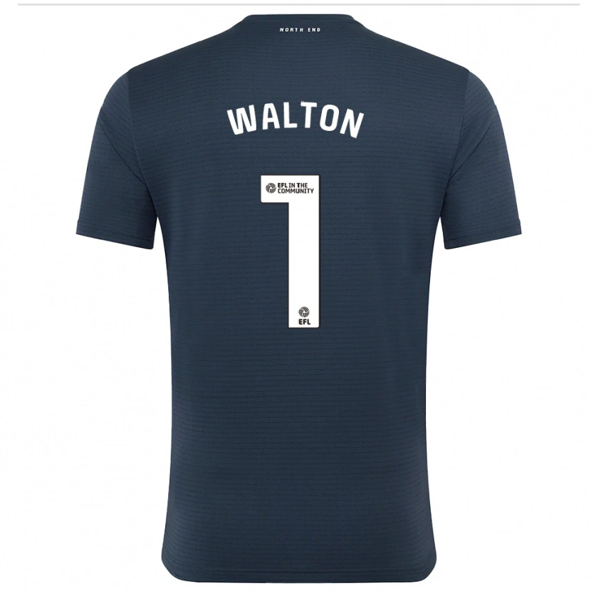 Danxen Criança Jack Walton #1 Preto Branco Camisola Guarda-Redes 2025/26 Camisa Brasil
