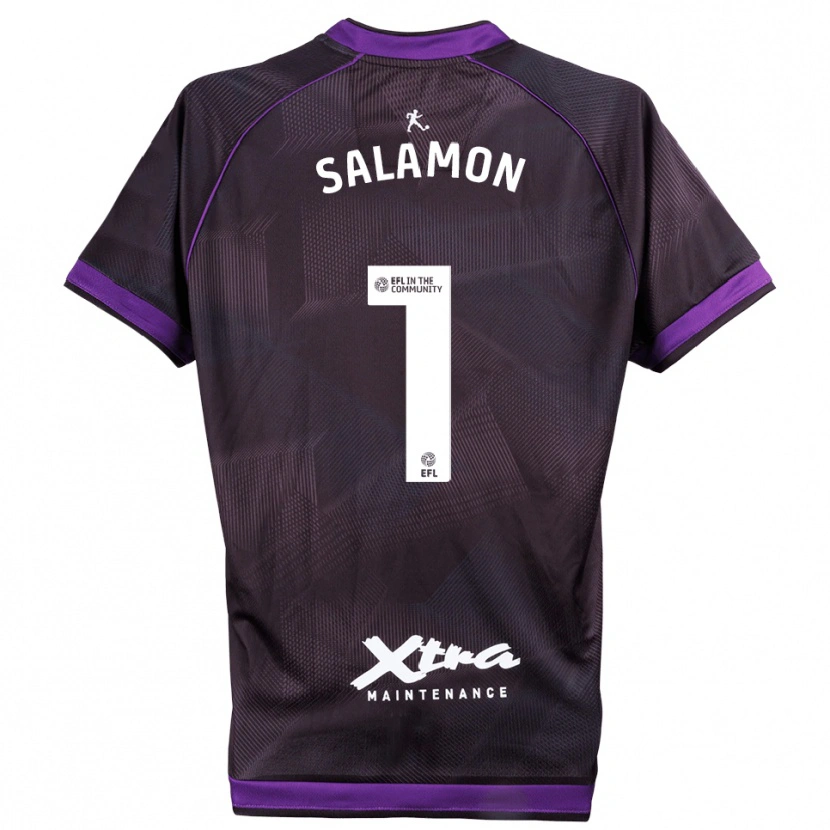Danxen Criança Matteo Salamon #1 Branco Roxo Camisola Guarda-Redes 2025/26 Camisa Brasil