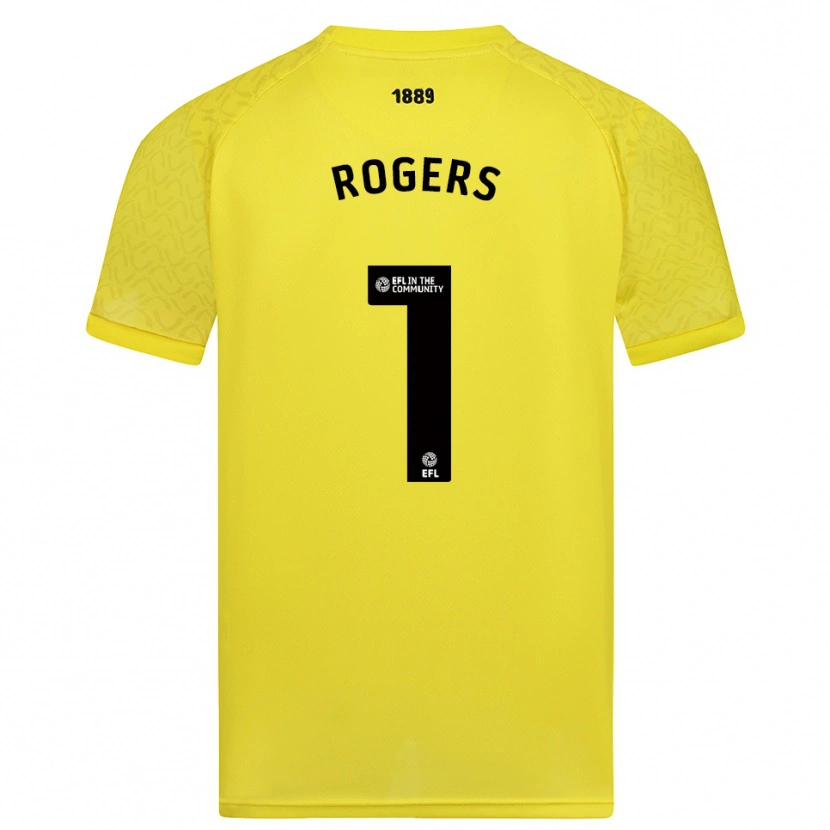 Danxen Criança Sian Rogers #1 Amarelo Preto Camisola Guarda-Redes 2025/26 Camisa Brasil