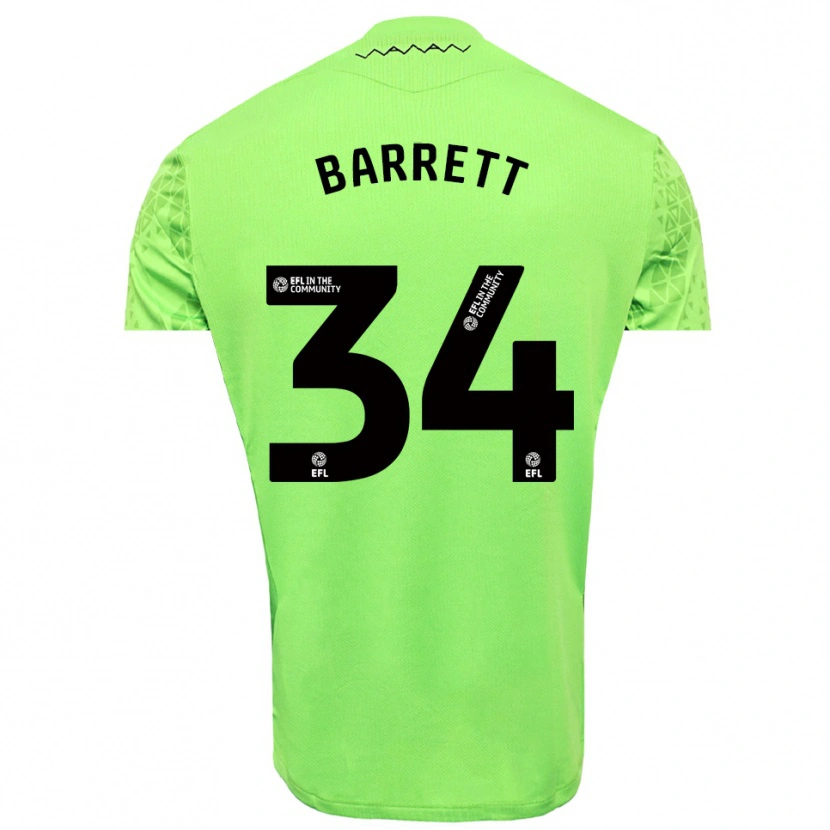 Danxen Criança Killian Barrett #34 Preto Lima Camisola Guarda-Redes 2025/26 Camisa Brasil