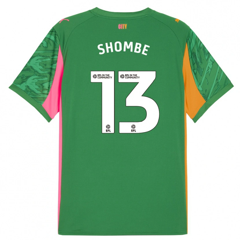 Danxen Criança Khiani Shombe #13 Verde Laranja Camisola Guarda-Redes 2025/26 Camisa Brasil