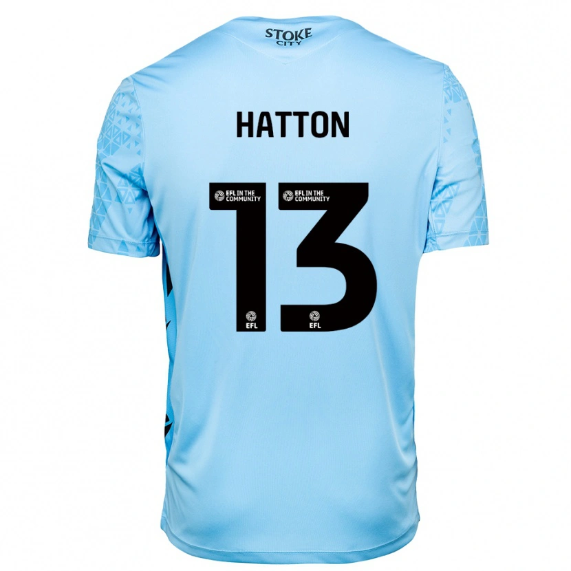 Danxen Criança Oscar Hatton #13 Azul Céu Preto Camisola Guarda-Redes 2025/26 Camisa Brasil