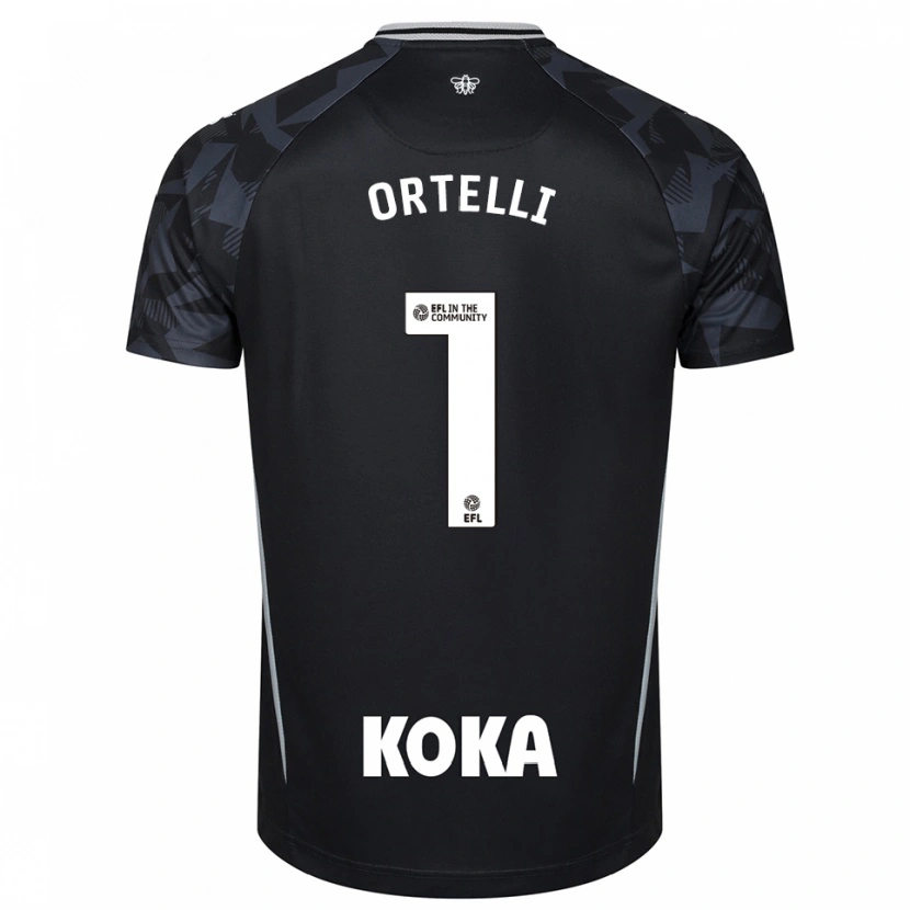 Danxen Criança Gabriel Ortelli #1 Azul Preto Camisola Guarda-Redes 2025/26 Camisa Brasil