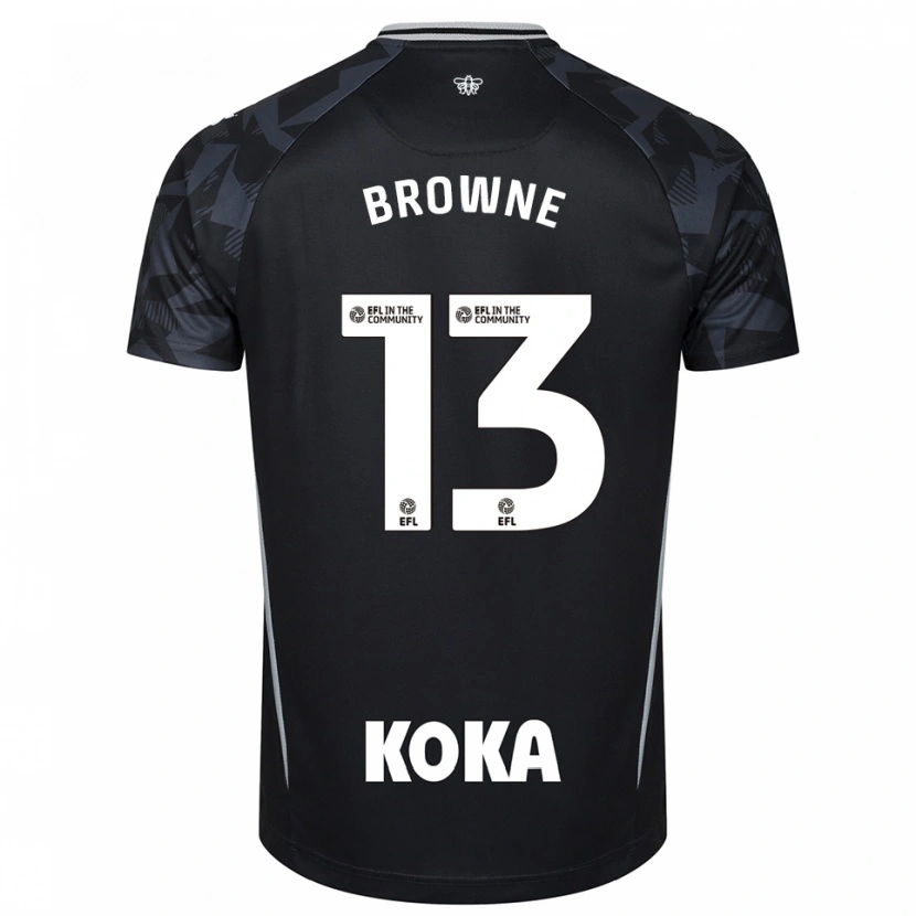 Danxen Criança Roraigh Browne #13 Azul Preto Camisola Guarda-Redes 2025/26 Camisa Brasil
