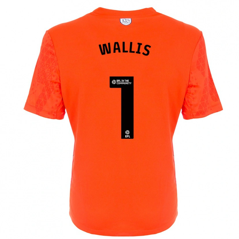 Danxen Criança Joe Wallis #1 Preto Laranja Camisola Guarda-Redes 2025/26 Camisa Brasil