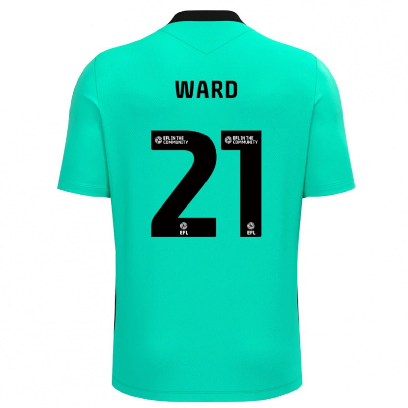 Danxen Criança Danny Ward #21 Turquesa Médio Camisola Guarda-Redes 2025/26 Camisa Brasil