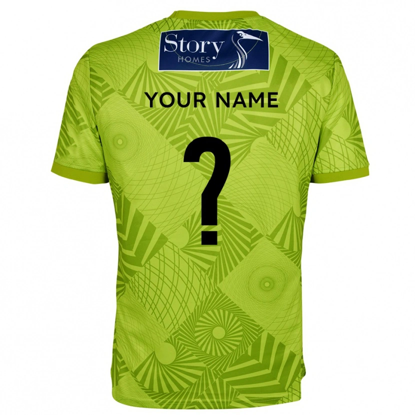 Danxen Criança Carlisle United Verde Amarelo Camisola Guarda-Redes 2025/26 Camisa Brasil