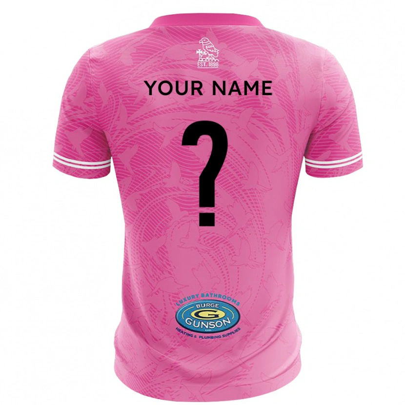 Danxen Criança Sutton United Branco Rosa Camisola Guarda-Redes 2025/26 Camisa Brasil