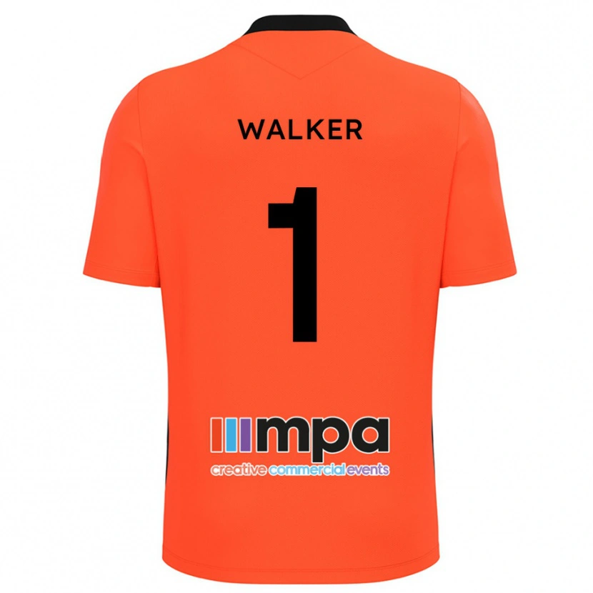 Danxen Criança Laurie Walker #1 Laranja Preto Camisola Guarda-Redes 2025/26 Camisa Brasil