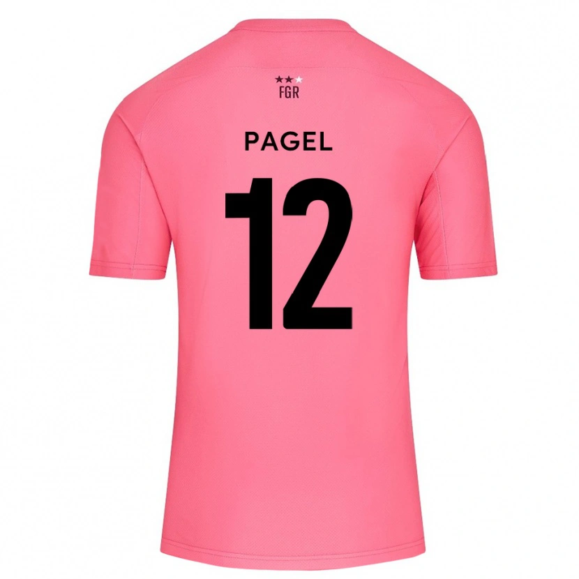 Danxen Criança Fiachra Pagel #12 Rosa Flor De Cerejeira Camisola Guarda-Redes 2025/26 Camisa Brasil