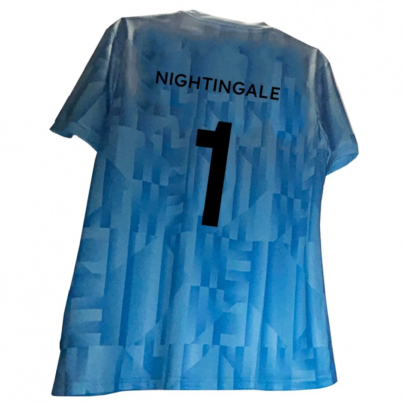 Danxen Criança Ben Nightingale #1 Azul Branco Camisola Guarda-Redes 2025/26 Camisa Brasil