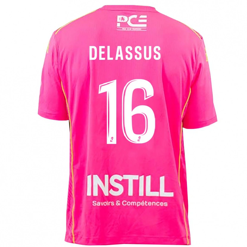 Danxen Criança Gabin Delassus #16 Magenta Camisola Guarda-Redes 2025/26 Camisa Brasil