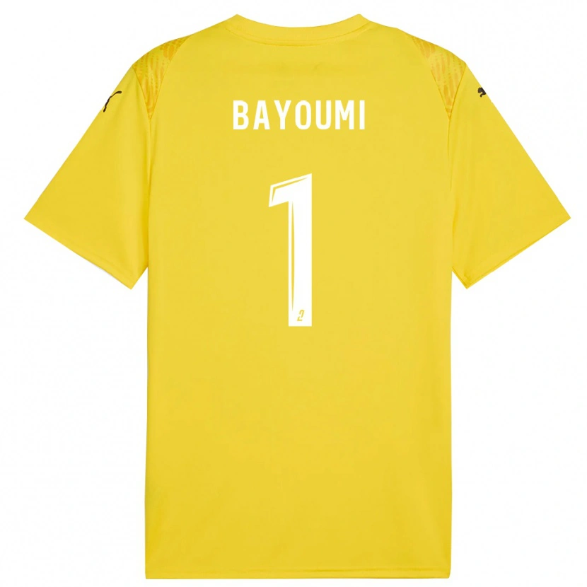 Danxen Criança Gibril Bayoumi #1 Branco Amarelo Camisola Guarda-Redes 2025/26 Camisa Brasil