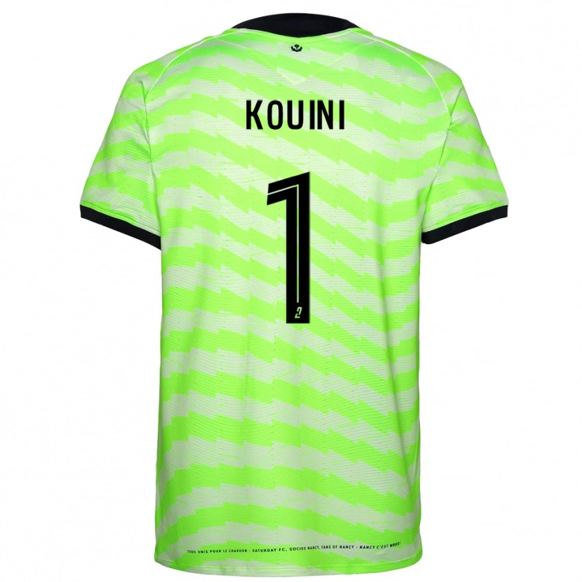 Danxen Criança Yanis Kouini #1 Verde Neon Camisola Guarda-Redes 2025/26 Camisa Brasil