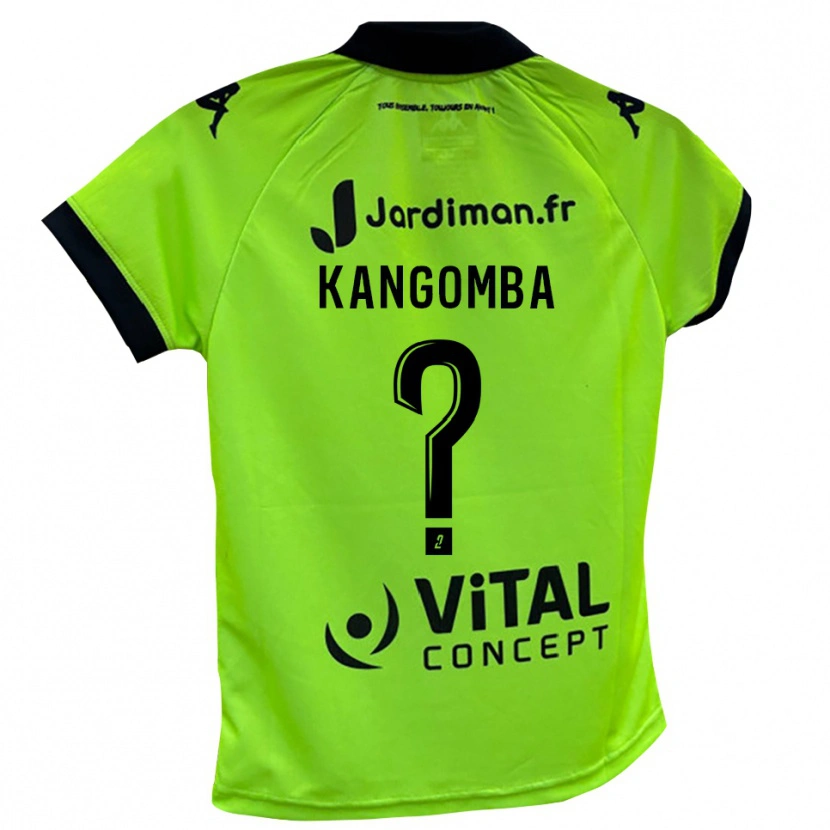 Danxen Criança Kayne Kangomba #0 Verde Neon Camisola Guarda-Redes 2025/26 Camisa Brasil