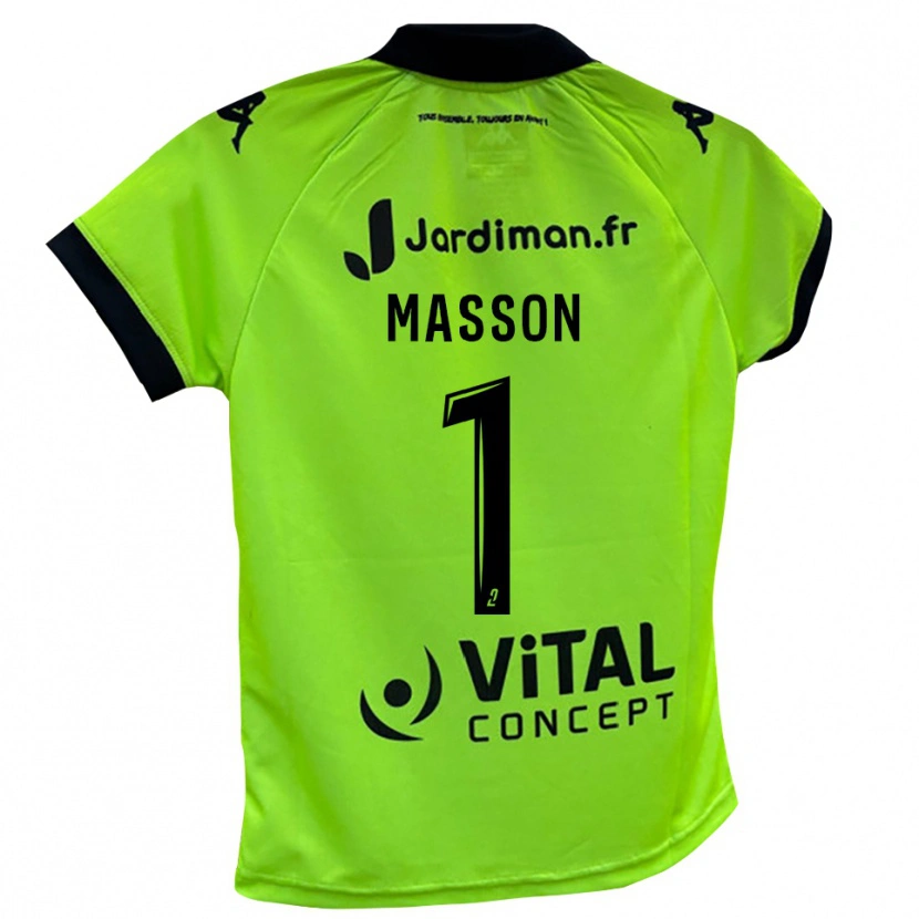 Danxen Criança Albert Masson #1 Verde Neon Camisola Guarda-Redes 2025/26 Camisa Brasil