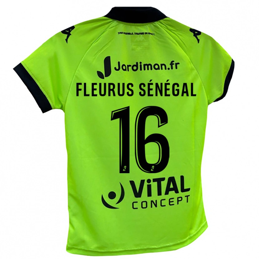 Danxen Criança Paul Fleurus Sénégal #16 Verde Neon Camisola Guarda-Redes 2025/26 Camisa Brasil