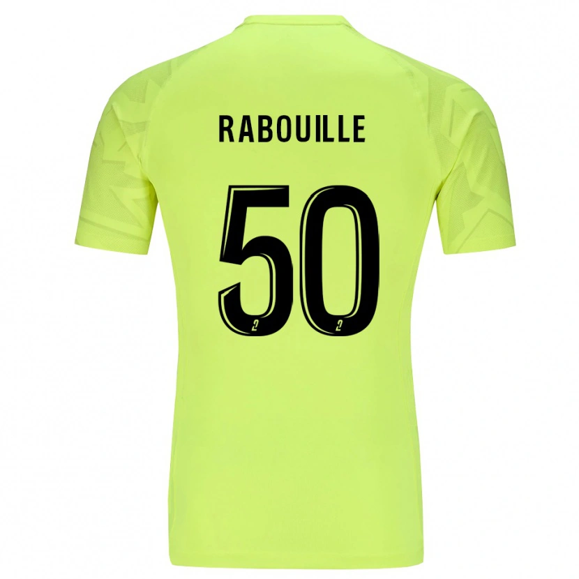 Danxen Criança Valentin Rabouille #50 Verde Neon Camisola Guarda-Redes 2025/26 Camisa Brasil