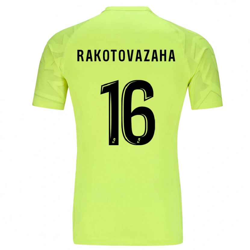 Danxen Criança Allan Rakotovazaha #16 Verde Neon Camisola Guarda-Redes 2025/26 Camisa Brasil