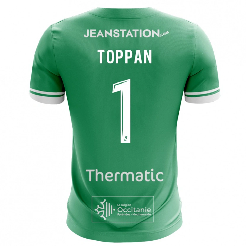 Danxen Criança Mae Toppan #1 Verde Branco Camisola Guarda-Redes 2025/26 Camisa Brasil