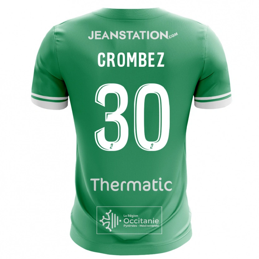 Danxen Criança Enzo Crombez #30 Verde Branco Camisola Guarda-Redes 2025/26 Camisa Brasil