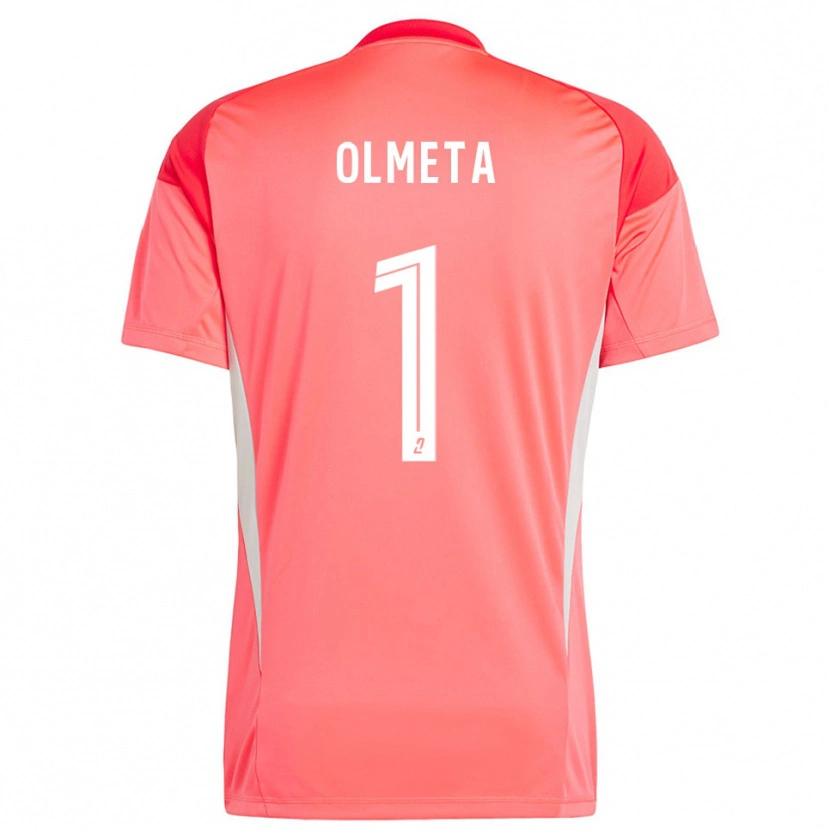 Danxen Criança Lisandru Olmeta #1 Branco Vermelho Laranja Camisola Guarda-Redes 2025/26 Camisa Brasil