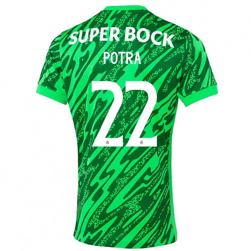 Danxen Criança Catarina Potra #22 Verde Branco Camisola Guarda-Redes 2025/26 Camisa Brasil