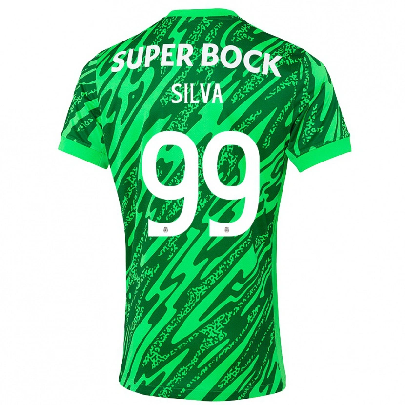 Danxen Criança Francisco Silva #99 Verde Branco Camisola Guarda-Redes 2025/26 Camisa Brasil