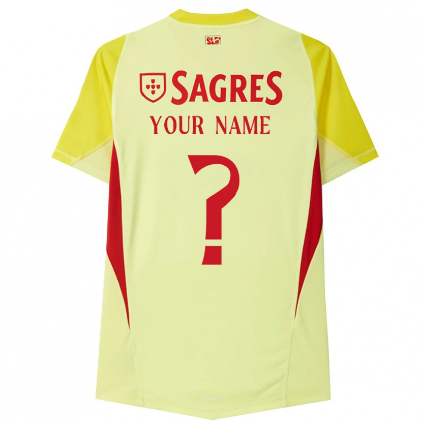 Danxen Criança SL Benfica Amarelo Vermelho Camisola Guarda-Redes 2025/26 Camisa Brasil