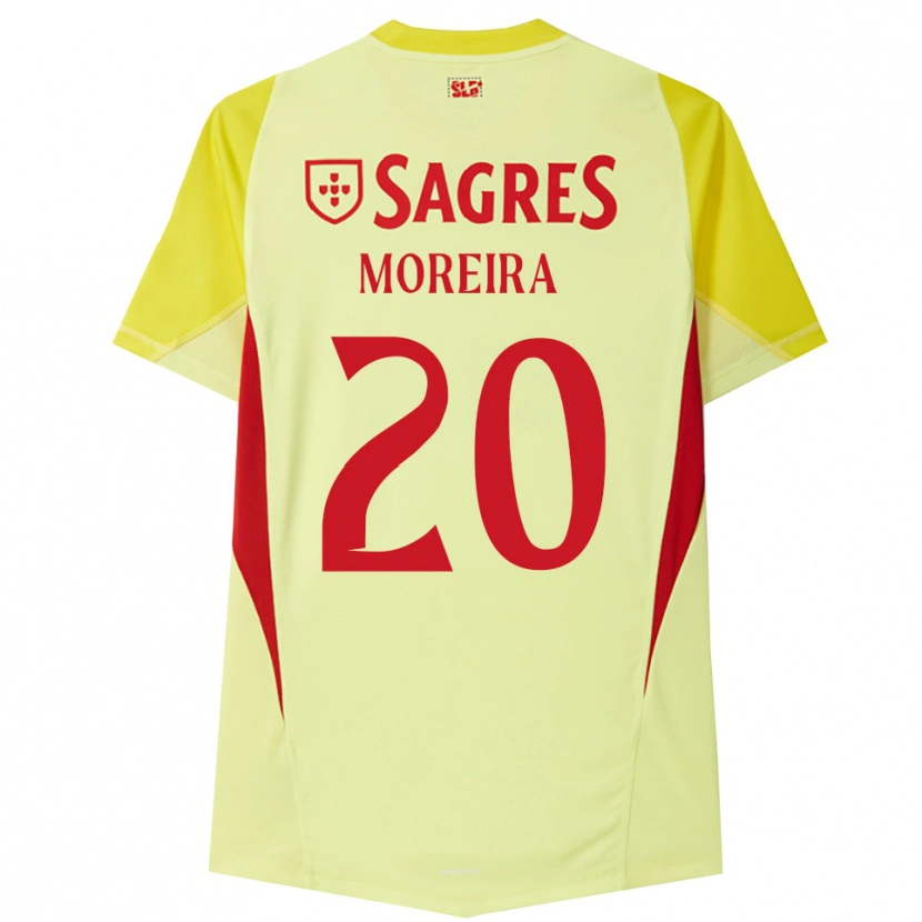 Danxen Criança André Moreira #20 Amarelo Vermelho Camisola Guarda-Redes 2025/26 Camisa Brasil