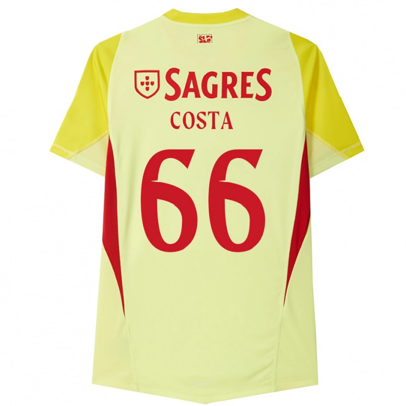 Danxen Criança Rute Costa #66 Amarelo Vermelho Camisola Guarda-Redes 2025/26 Camisa Brasil