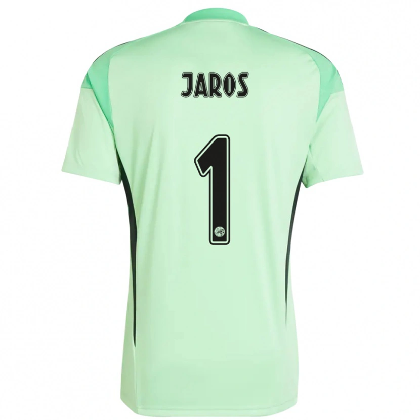 Danxen Criança Vitezslav Jaros #1 Verde Claro Preto Camisola Guarda-Redes 2025/26 Camisa Brasil