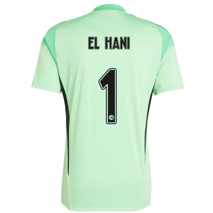 Danxen Criança Aymean el Hani #1 Verde Claro Preto Camisola Guarda-Redes 2025/26 Camisa Brasil