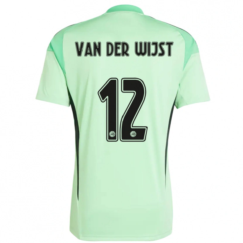 Danxen Criança Giovanni van der Wijst #12 Verde Claro Preto Camisola Guarda-Redes 2025/26 Camisa Brasil