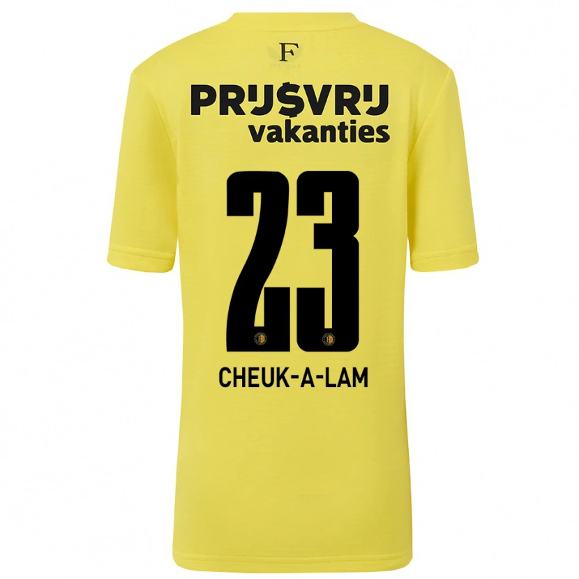 Danxen Criança Lee-Quincy Cheuk-A-Lam #23 Amarelo Preto Camisola Guarda-Redes 2025/26 Camisa Brasil