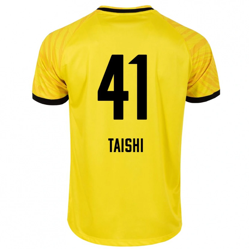 Danxen Criança Taishi Brandon Nozawa #41 Amarelo Preto Camisola Guarda-Redes 2025/26 Camisa Brasil