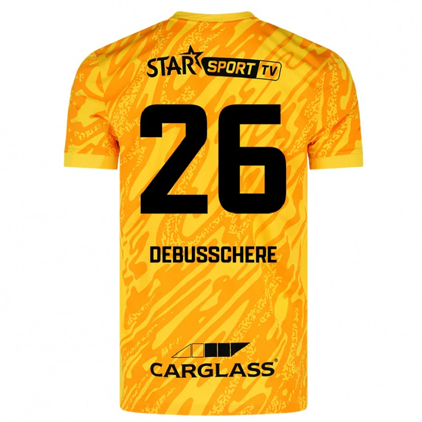 Danxen Criança Vic Debusschere #26 Laranja Amarelo Preto Camisola Guarda-Redes 2025/26 Camisa Brasil