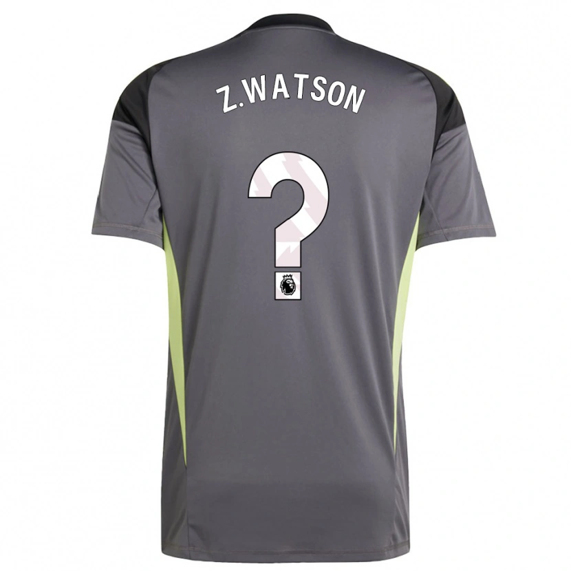Danxen Criança Zac Watson #0 Cinza Escuro Branco Camisola Guarda-Redes 2025/26 Camisa Brasil