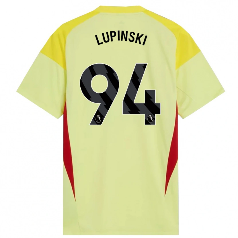 Danxen Criança Remi Lupinski #94 Amarelo Vermelho Preto Camisola Guarda-Redes 2025/26 Camisa Brasil