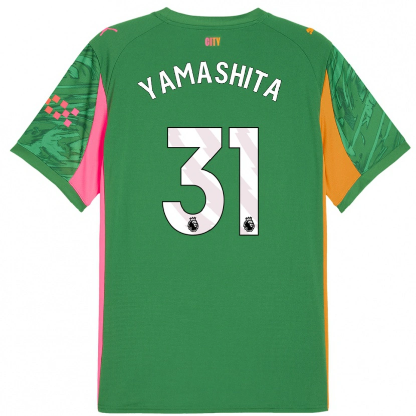 Danxen Criança Ayaka Yamashita #31 Verde Laranja Camisola Guarda-Redes 2025/26 Camisa Brasil