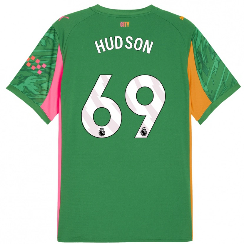 Danxen Criança Max Hudson #69 Verde Laranja Camisola Guarda-Redes 2025/26 Camisa Brasil