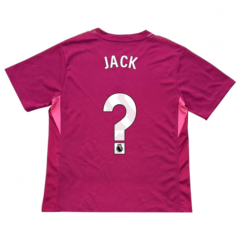Danxen Criança Mikel Jack #0 Rosa Branco Camisola Guarda-Redes 2025/26 Camisa Brasil