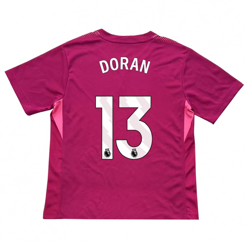 Danxen Criança Farren Doran #13 Rosa Branco Camisola Guarda-Redes 2025/26 Camisa Brasil