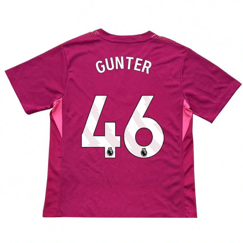 Danxen Criança Luca Gunter #46 Rosa Branco Camisola Guarda-Redes 2025/26 Camisa Brasil