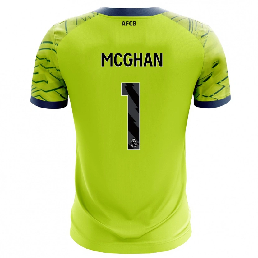 Danxen Criança Hayden McGhan #1 Verde Amarelo Camisola Guarda-Redes 2025/26 Camisa Brasil