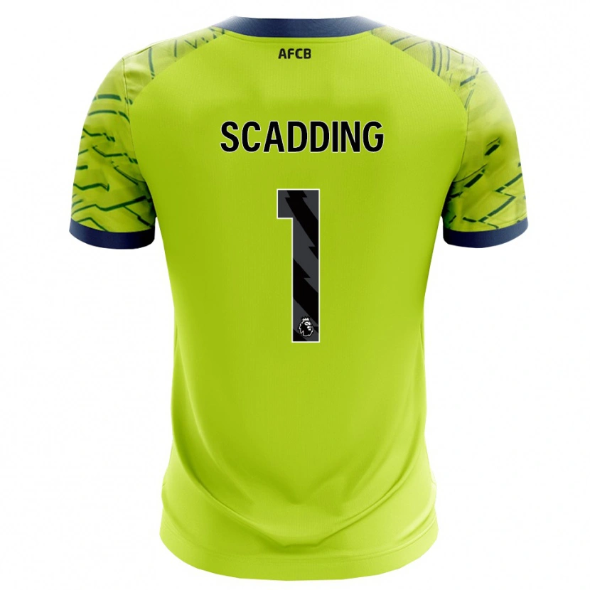 Danxen Criança Katie Scadding #1 Verde Amarelo Camisola Guarda-Redes 2025/26 Camisa Brasil