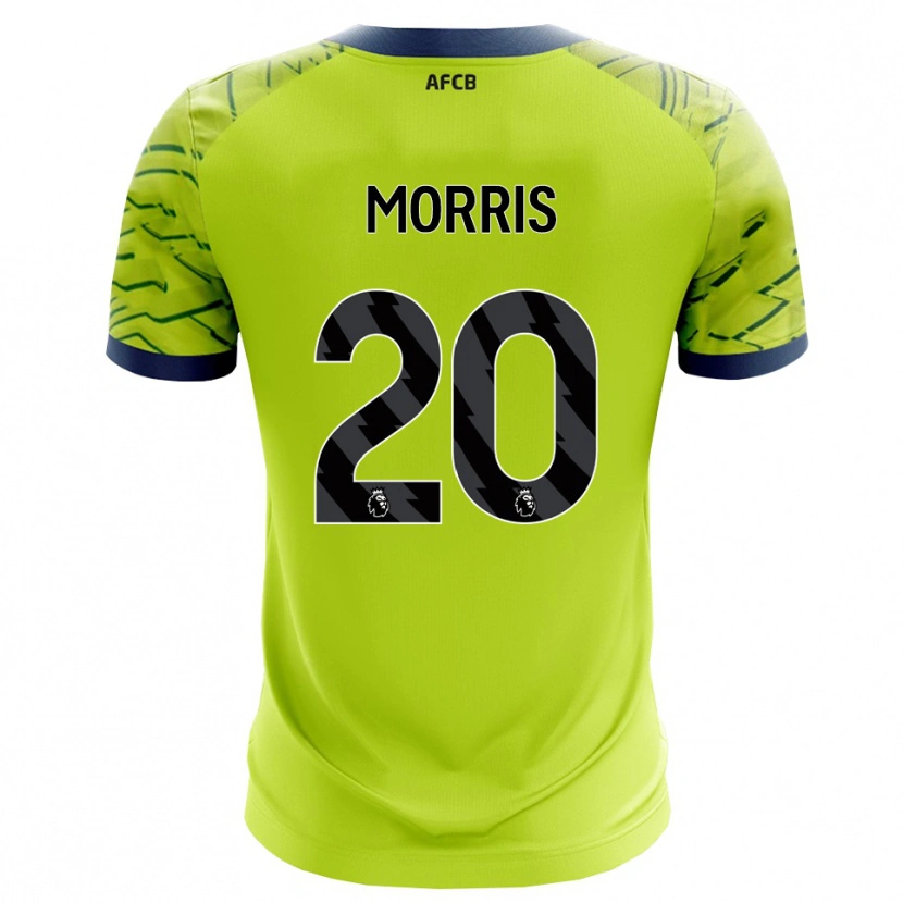 Danxen Criança Caitlin Morris #20 Verde Amarelo Camisola Guarda-Redes 2025/26 Camisa Brasil